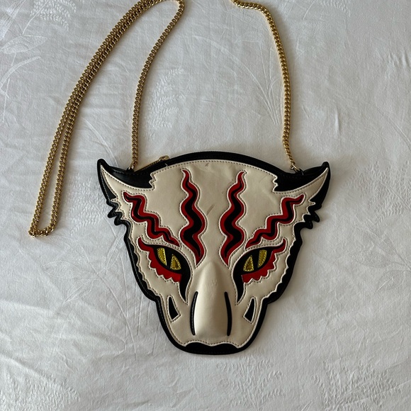 Stella McCartney Black and White Crossbody with Red Detail - Picture 1 of 5